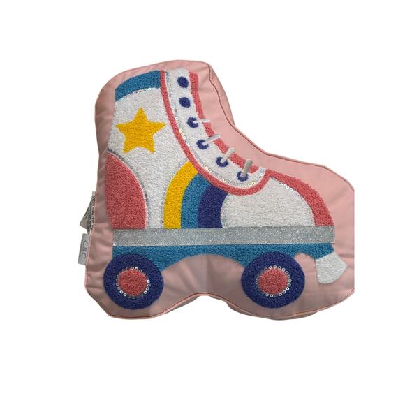 C & C California roller skate embellished throw pillow euc - Picture 1 of 8